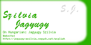 szilvia jagyugy business card